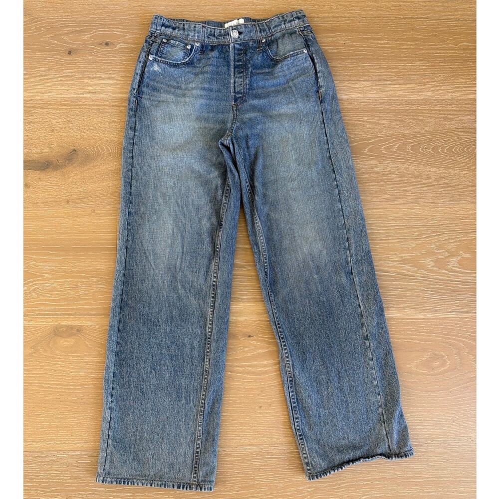 Rag & Bone Sweatpant Jeans pull On Miramar Size S Blue